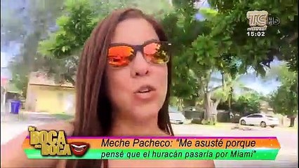 Tremendo susto se pegó la actriz Meche Pacheco por el huracán que pasó por Miami, EE.UU.