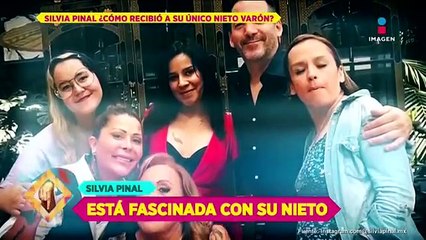 Silvia Pinal feliz por la llegada de su primer nieto varón