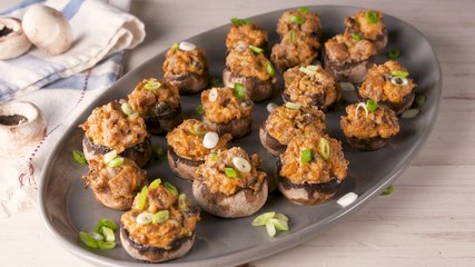 We're Never Too Stuffed For Sausage Stuffed Mushrooms
