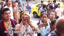 Manifestation d'indigènes de l'Equateur à Quito pour réclamer la protection de l'Amazonie