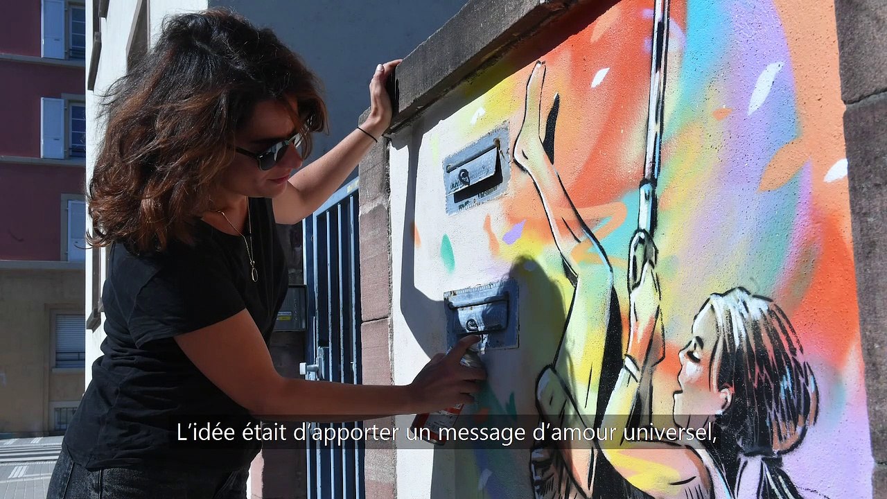 DNA - Alice, la Street-Artiste italienne qui réalise des fresques murales au collège Vauban