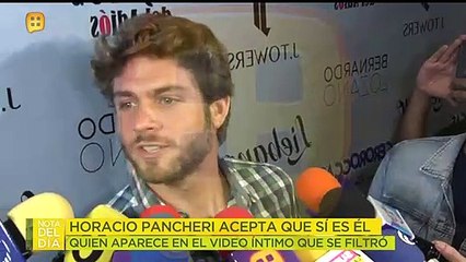 Horacio Pancheri acepta que sí es él quien aparece en el video íntimo. | Ventaneando