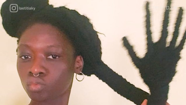 This Ivorian artist creates elaborate sculptures with her hair