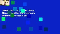 [MOST WISHED]  Front Office Management for the Veterinary Team with Access Code