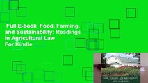 Full E-book  Food, Farming, and Sustainability: Readings in Agricultural Law  For Kindle