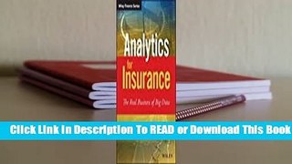 [Read] Big Data and Analytics for Insurers  For Free