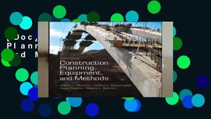 [Doc] Construction Planning, Equipment, and Methods