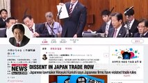 Japanese lawmaker Hiroyuki Konishi says Japan is to blame for violating trade management rules, not S. Korea