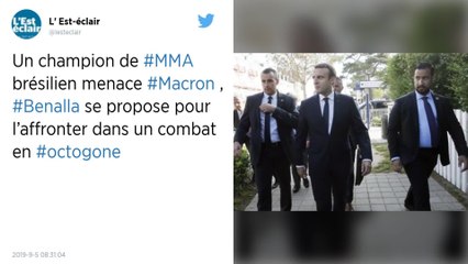 Alexandre Benalla propose un combat dans un octogone à un champion de MMA