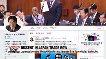 Japanese lawmaker Hiroyuki Konishi says Japan is to blame for violating trade management rules, not S. Korea