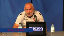 J6 - le point presse du coach F. Ciccolini avant la réception du Puy