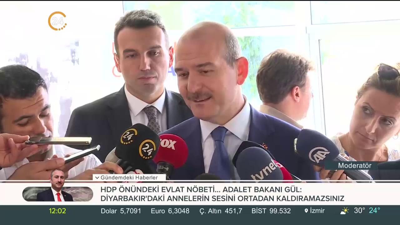 Diyarbakır'da HDP önünde eylem yapan ailelerin...