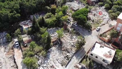 İstanbul’da yıkılan korku evleri havadan görüntülendi