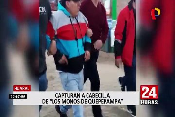 Huaral: capturan a cabecilla de “los monos de quepepampa”