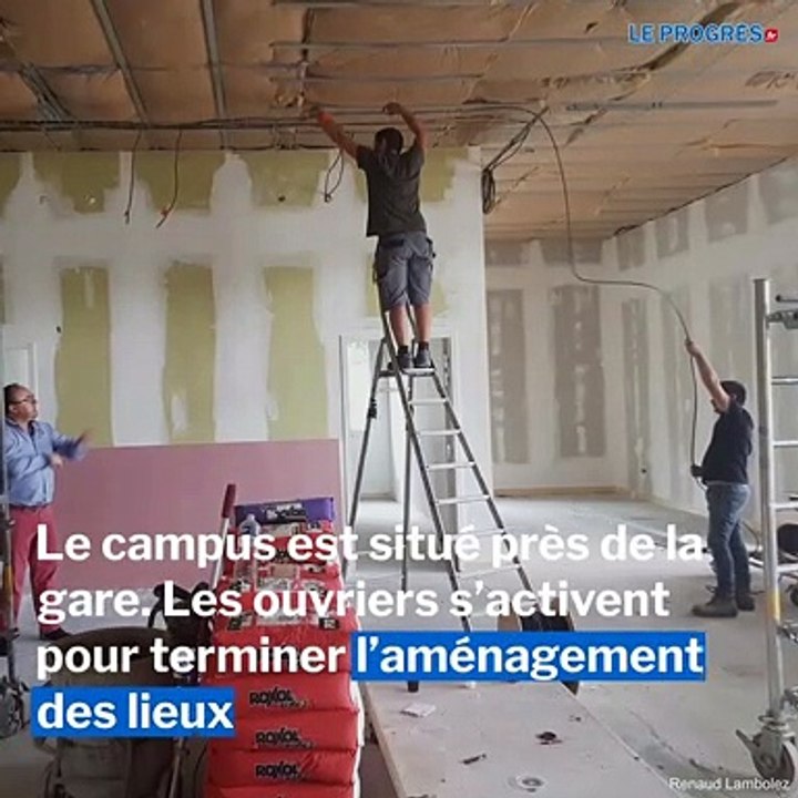 Lons-le-Saunier: les travaux se poursuivent au campus numérique