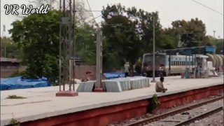 Freight Petroleum train _ EMU opposite track