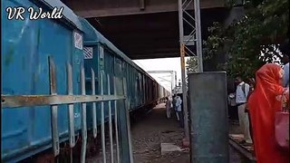 Close Encounter with Indian Railway Frieght Train