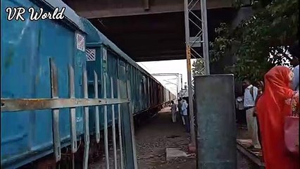 Close Encounter with Indian Railway Frieght Train