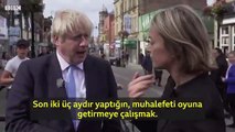 İngiltere Başbakanı Boris Johnson'a protesto