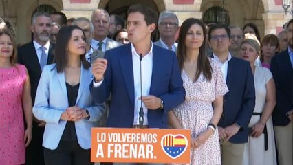 Rivera contesta a Torra: "Tiene que escoger entre acatar y ser demócrata o incumplir y ser un delincuente"