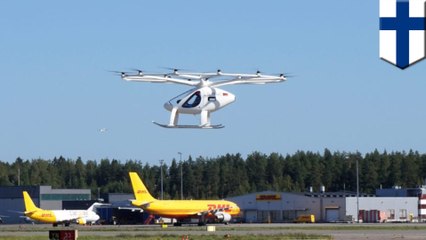 Flying taxi performs successful test flight at Helsinki Airport