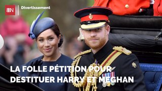 La folle pétition pour destituer Harry et Meghan