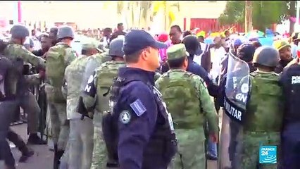 Affrontements entre migrants et force de l'ordre à la frontière mexicaine