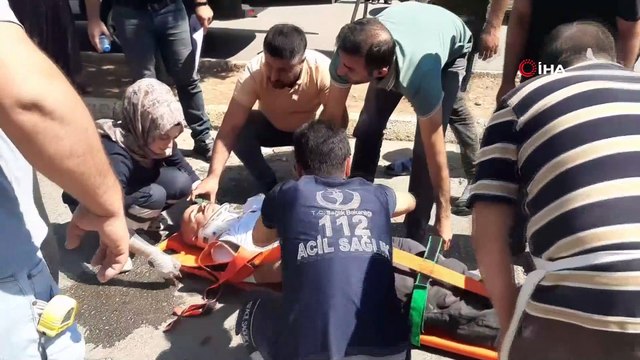 Yayanın kararsızlığı kazaya neden oldu...O anlar kamerada