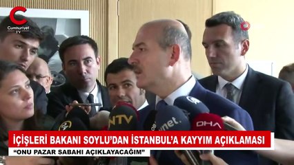 İçişleri Bakanı Soylu’dan İstanbul’a kayyım tehdidi