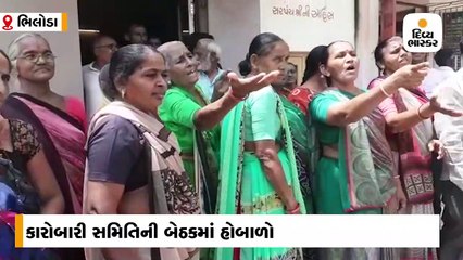 ગ્રામ પંચાયતમાં વિવિધ વિકાસના મુદ્દે લોકોનો હોબાળો