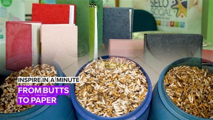 Inspire in a Minute: When life gives you butts, make paper