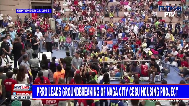 PRRD leads groundbreaking of Naga City, Cebu housing project