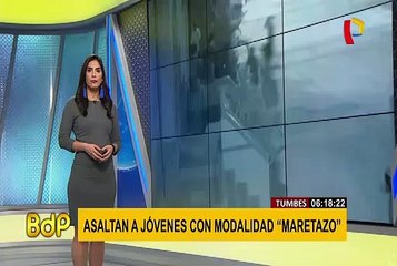 Tumbes: robos bajo modalidad de ´maretazo´ se intensifican