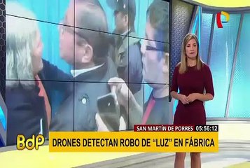 SMP: drones detectan que fábrica robaba electricidad