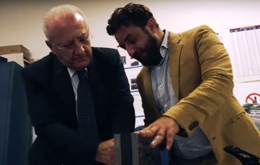 Venticano (AV) - De Luca visita la HTT, fornitore della Boeing (06.09.19)