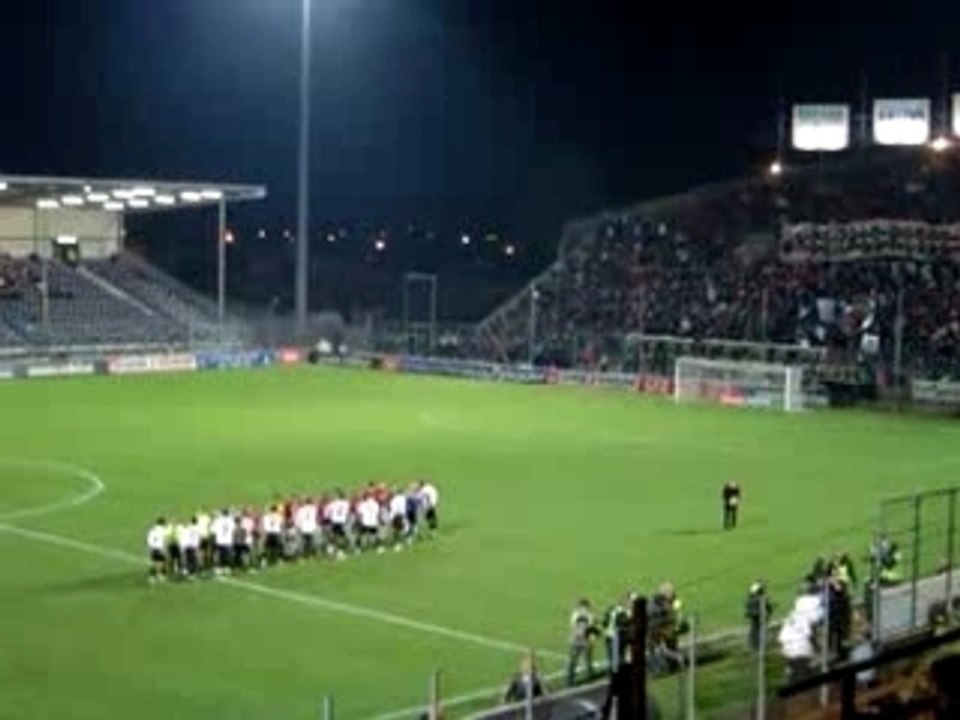 Angers SCO - Nice : Entrée des joueurs