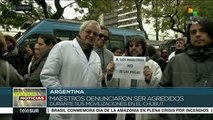 Paro nacional de docentes en Argentina en apoyo a maestros de Chubut