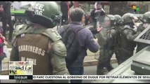 Chile: reprimen jornada de protestas contra políticas del pdte. Piñera