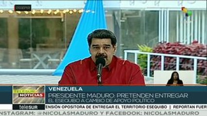 Pdte Maduro denuncia pretensiones de oposición de entregar el Esequibo