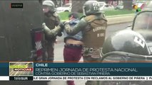 Chile: reprimen jornada de protestas contra gobierno de Piñera
