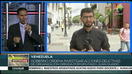 Venezuela: denuncia gob. organización criminal liderada por Guaidó