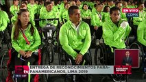 Entrega de reconocimientos para-panamericanos en Palacio Nacional