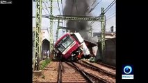 Déraillement impressionnant d'un train au Japon !