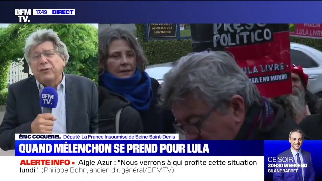 Pour Éric Coquerel, il y a bien une comparaison entre le cas de Jean-Luc Mélenchon et celui de Lula