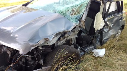 Grave accident chaussée de Beaumont à Givry.. Vidéo Eric GHISLAIN