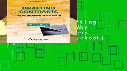 Full E-book  Drafting Contracts: How   Why Lawyers Do What They Do 2e (Aspen Coursebook)  For