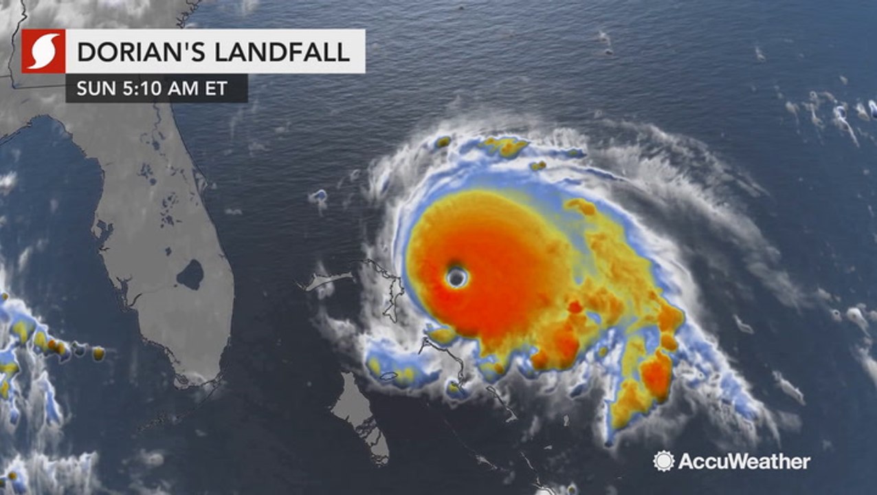 Satellite imagery captures Dorian's devastating path through the Bahamas