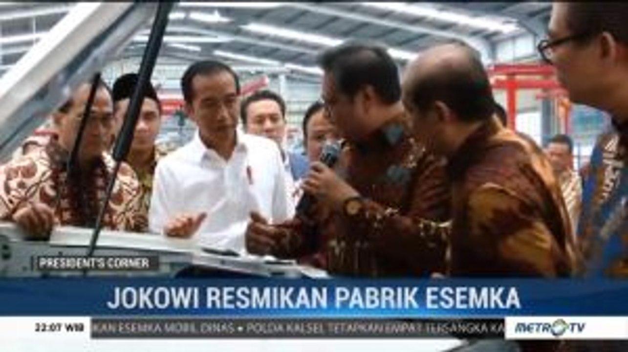 Jokowi Resmikan Pabrik Otomotif Esemka Karya Anak Bangsa