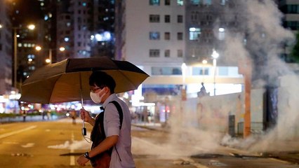 Hong Kong police fire tear gas to disperse protesters