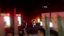 Kurtköy'de fabrika alev alev yandı